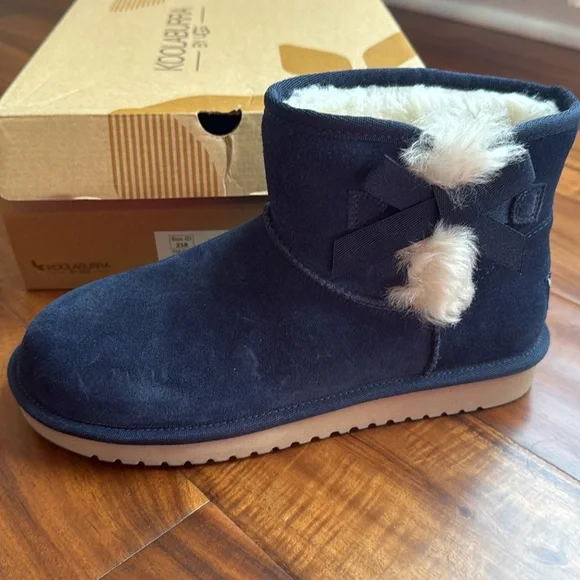 Koolaburra by UGG Women's Victoria Mini Boot BLUE Size 7, EUC - Picture 4 of 11